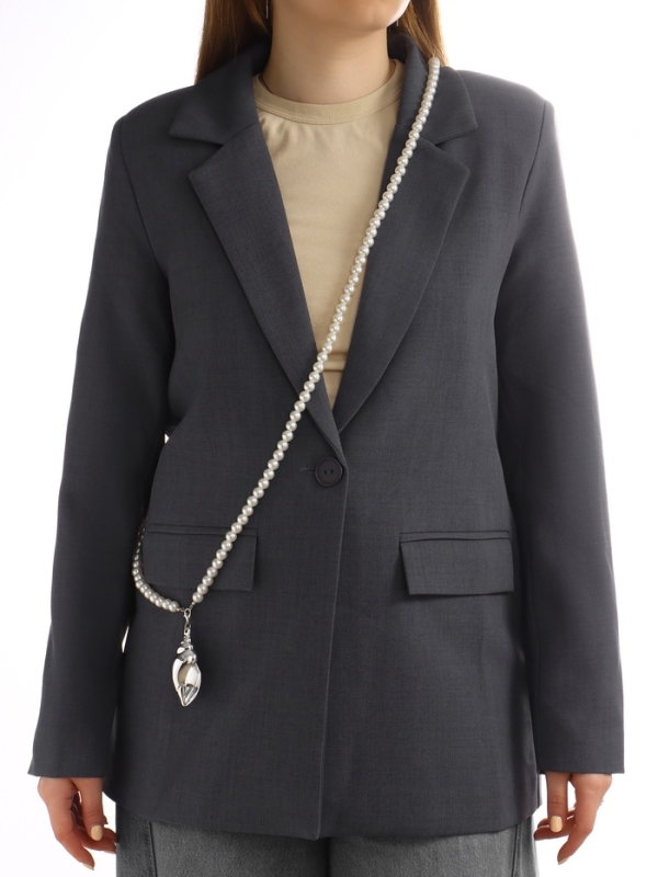 Портупея жемчужная с кулоном «Ракушка», 129 см, белая в серебре Портупея жемчужная с кулоном «Ракушка», 129 см, белая в серебре