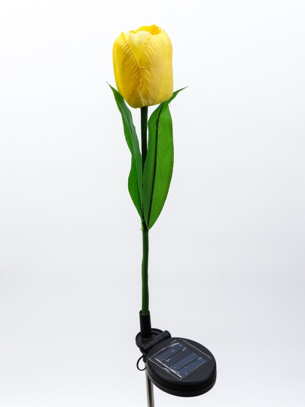 Штекер с подсветкой  Штекер с подсветкой "Тюльпан" желтый, 8х70см