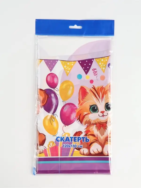 Скатерть одноразовая для пикника &laquo;Пушистики&raquo; 120&times;180 см, ПВД