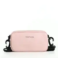 Сумка женская кросс-боди TEXTURA на молнии, 19&times;6&times;10.5 см, розовая