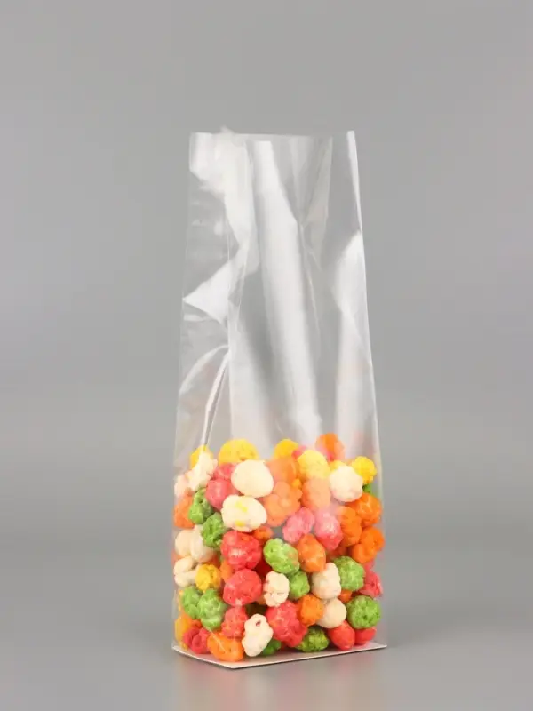 Пакет с жестким дном, прозрачный, 6&times;8&times;23 см