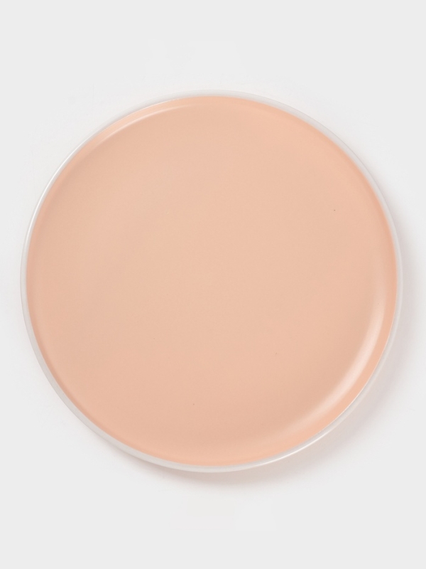 Тарелка Доляна «Кремовое облако», d=27 см, керамика, персиковая