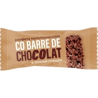 Конфеты Co barre de Chocolat шоколадные мультизлак.с тем.конд.глазурью,200г