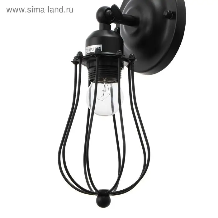 Бра 2403167/1 E27 40 Вт 12&times;12&times;29 см чёрный