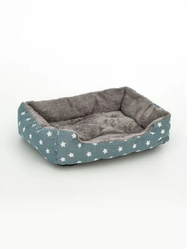 Лежанка для животных &laquo;Звезды&raquo;, 40&times;32&times;12 см, серая