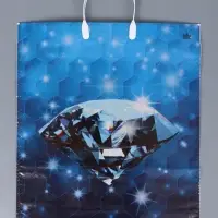 Пакет Многогранность- пластиковая ручка 44 х 40 см 100 мкм