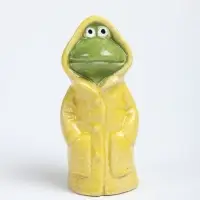 Фигурка керамика &laquo;Лягуха в дождевике&raquo; 5.3&times;4.9&times;12.4 см