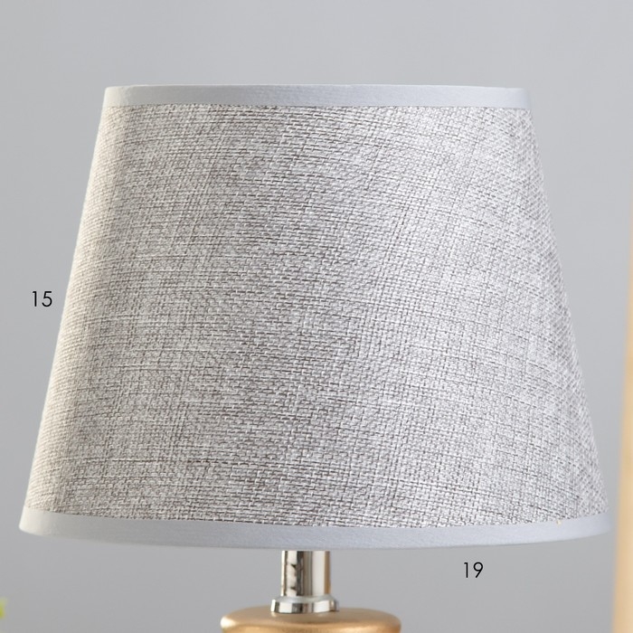 Настольная лампа Настольная лампа "Алейна" E14 40Вт серый-золото 23х23х35 см RISALUX