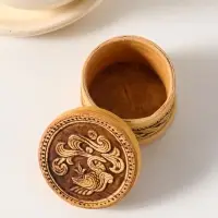 Шкатулка "Малютка" Рыбка А, 5х3 см, береста