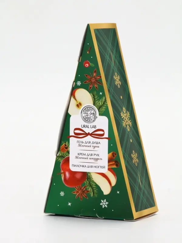 URAL LAB Арома Саунд Набор гель для душа, крем для рук и пилка для ногтей, яблоко URAL LAB Арома Саунд Набор гель для душа, крем для рук и пилка для ногтей, яблоко