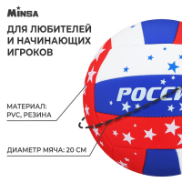 Волейбольный мяч MINSA, машинная сшивка, 18 панелей, р. 5, PVC