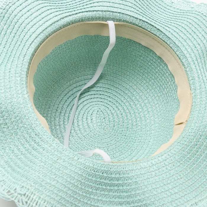 Шляпа для девочки Шляпа для девочки "Леди" MINAKU, р-р 52, цв.голубой