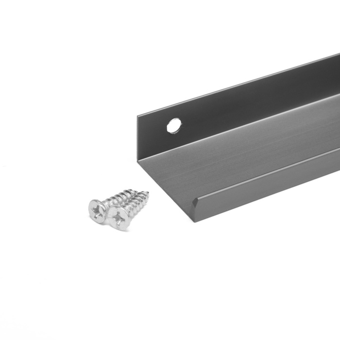 Ручка CAPPIO RT001, L=120 мм, м/о 96 мм, цвет графит, 4 шт. Ручка CAPPIO RT001, L=120 мм, м/о 96 мм, цвет графит, 4 шт.