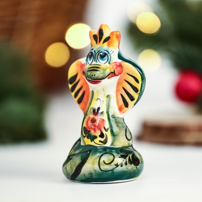 Новый год. Сувенир символ года Новый год. Сувенир символ года "Змея Тутси", гжель, цвет