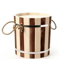 Ведро-запарник для бани и сауны &laquo;Термо&raquo;, 10 л, деревянное, пластмассовая вставка