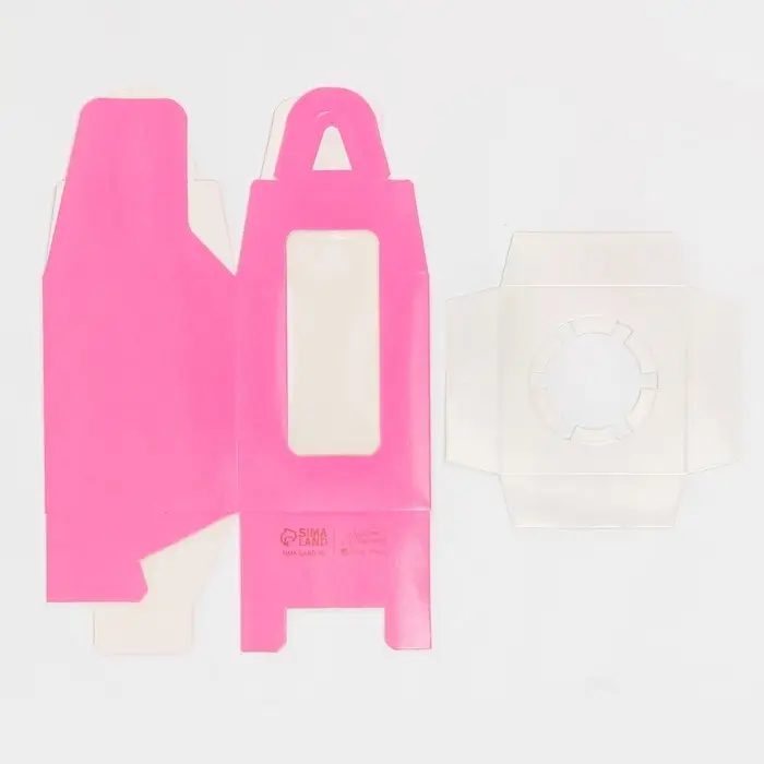 Коробка для капкейков, кондитерская упаковка, 1 ячейка &laquo;Фуксия &raquo;, 9 х 9 х 11 см