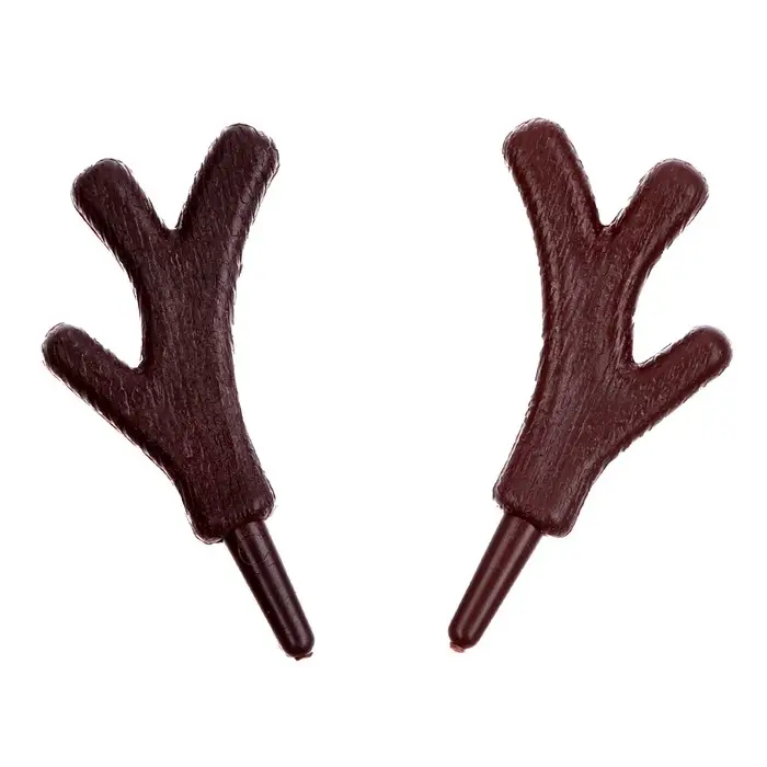 Рожки &laquo;Оленьи&raquo; размер 1 шт. &mdash; 3.3&times;2.5 см, набор 2 шт.
