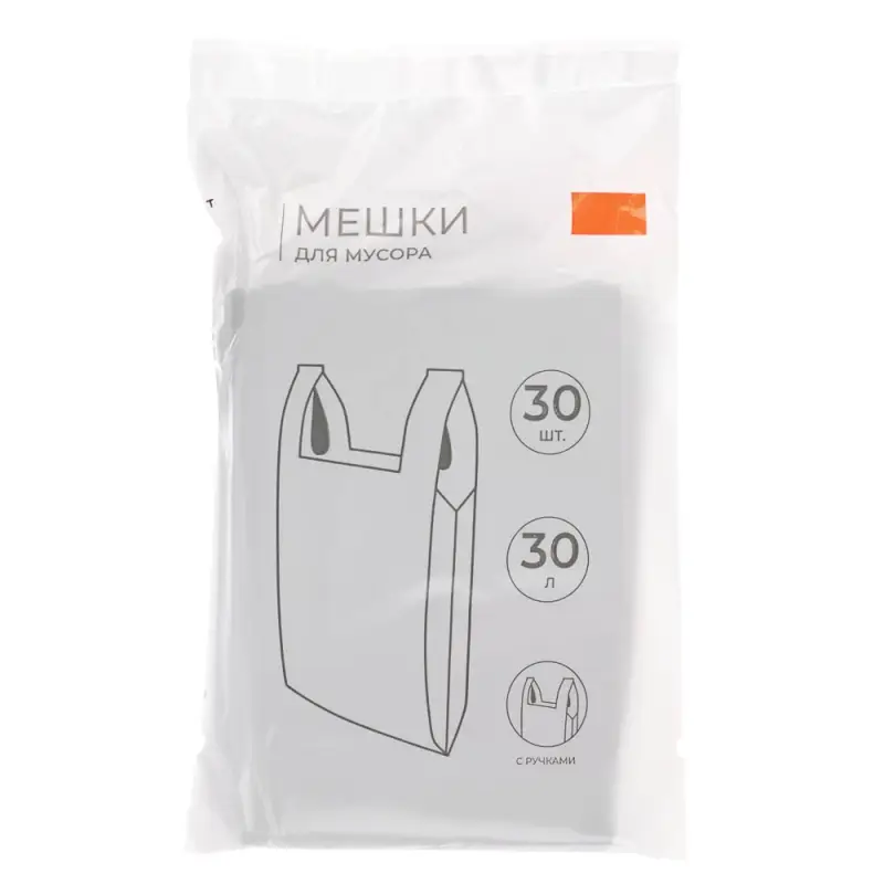 VETTA Мешки для мусора с ручками 30 л., 30 шт., стандарт