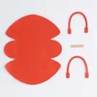 Кожанная подарочная сумочка 14 х 6,5 х 12,8 см оранжевая