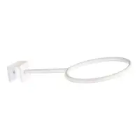 Подвес для кашпо навесной d=10 см,(забор, перила, козырьки) (зацеп 20 мм / 25 мм) белый