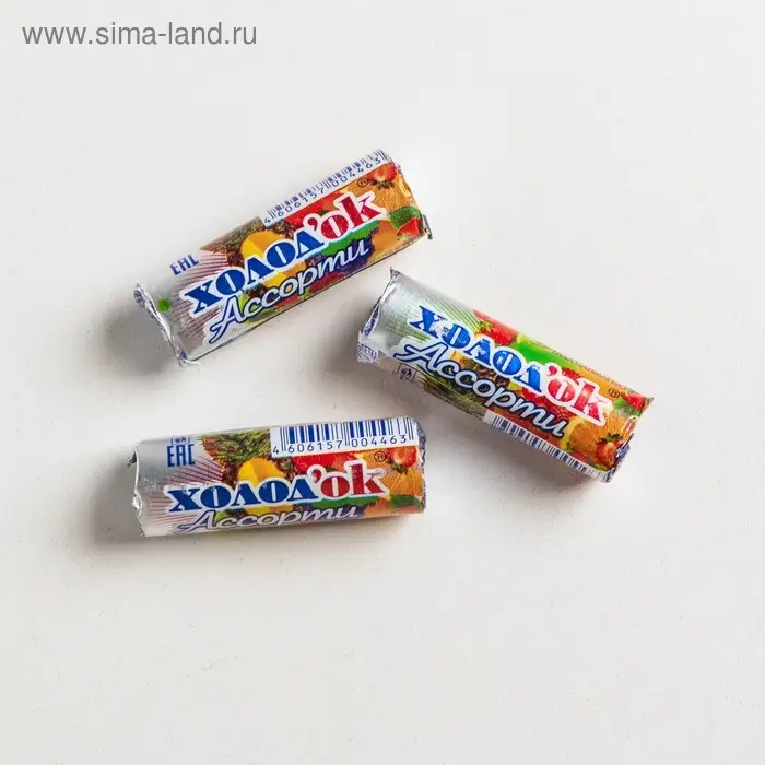Конфеты &laquo;Холодок&raquo; таблетированные со вкусом &laquo;Ассорти&raquo; в стике, 15 г