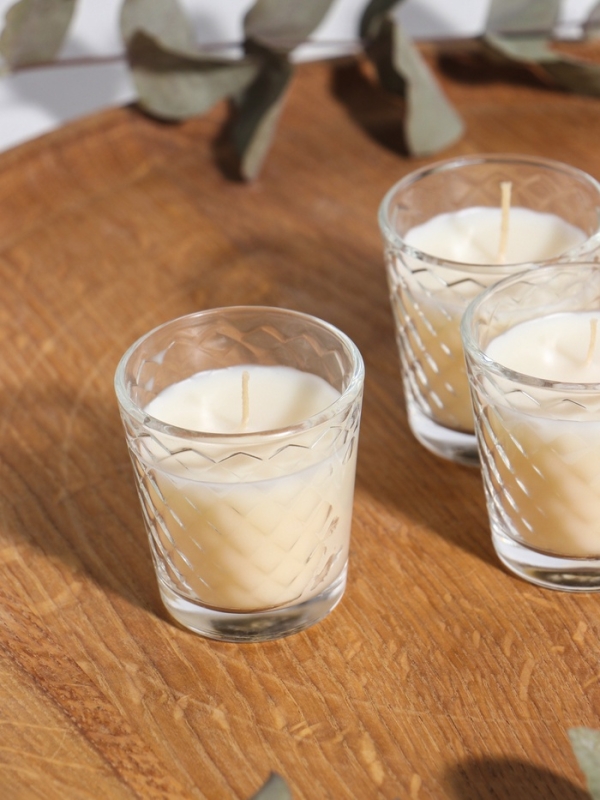 Свеча ароматическая в стакане (набор 3 шт) по 50 мл, 10 ч, 32 гр, ВАНИЛЬ Свеча ароматическая в стакане (набор 3 шт) по 50 мл, 10 ч, 32 гр, ВАНИЛЬ