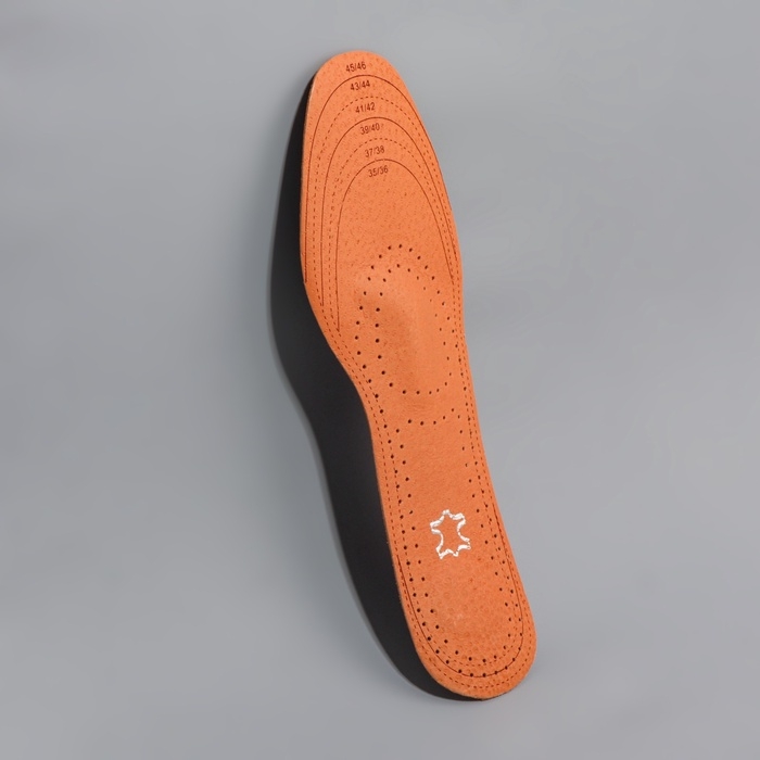 Стельки для обуви, универсальные, амортизирующие, дышащие, р-р RU до 47 (р-р Пр-ля до 46), 29,5 см, пара, цвет коричневый Стельки для обуви, универсальные, амортизирующие, дышащие, р-р RU до 47 (р-р Пр-ля до 46), 29,5 см, пара, цвет коричневый