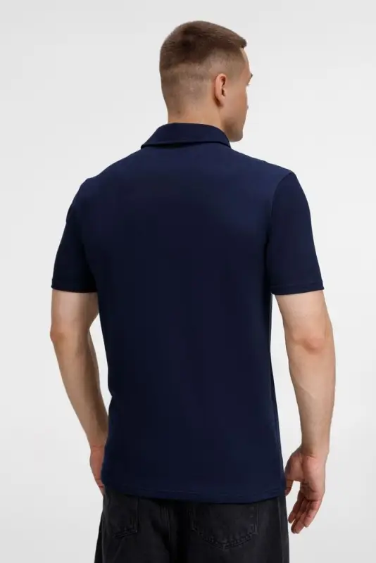 Рубашка поло унисекс Senti, темно-синяя, размер S Рубашка поло унисекс Senti, темно-синяя, размер S