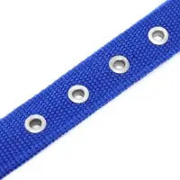 Ошейник &laquo;Комфорт&raquo; комбинированный (полиэстер, искусственная кожа), 55&times;2.5 см, ОШ 40-50 см, синий 6