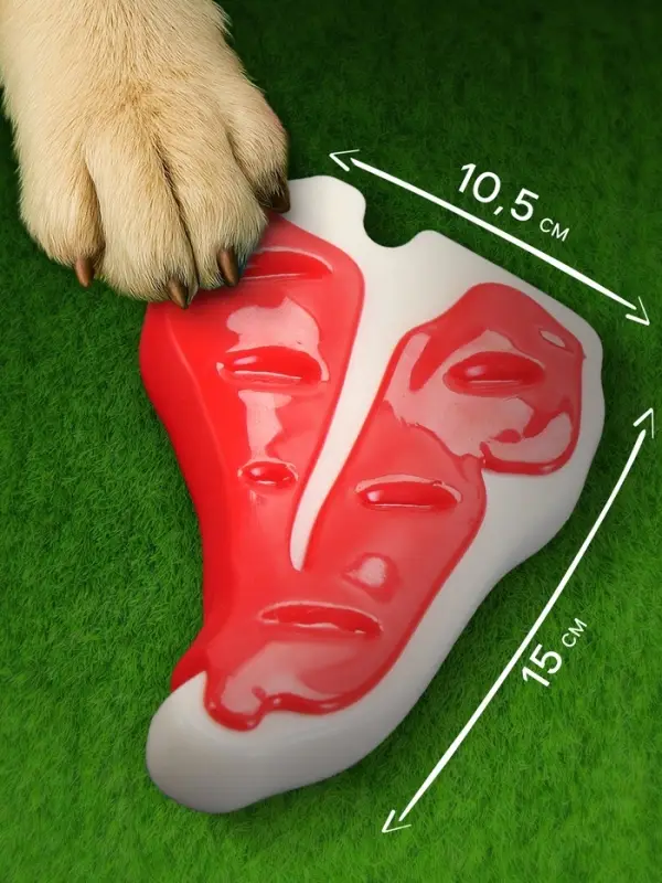 Игрушка для собак Пижон Premium &laquo;Стейк&raquo;, 10.5 см, TPR + нейлон, цвет МИКС