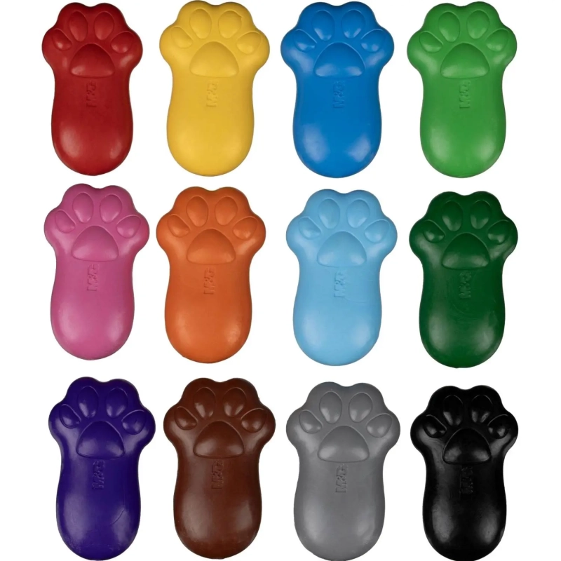 Мелки восковые M&G So Many Cats, фигурные, 12 цв в наб, для детей