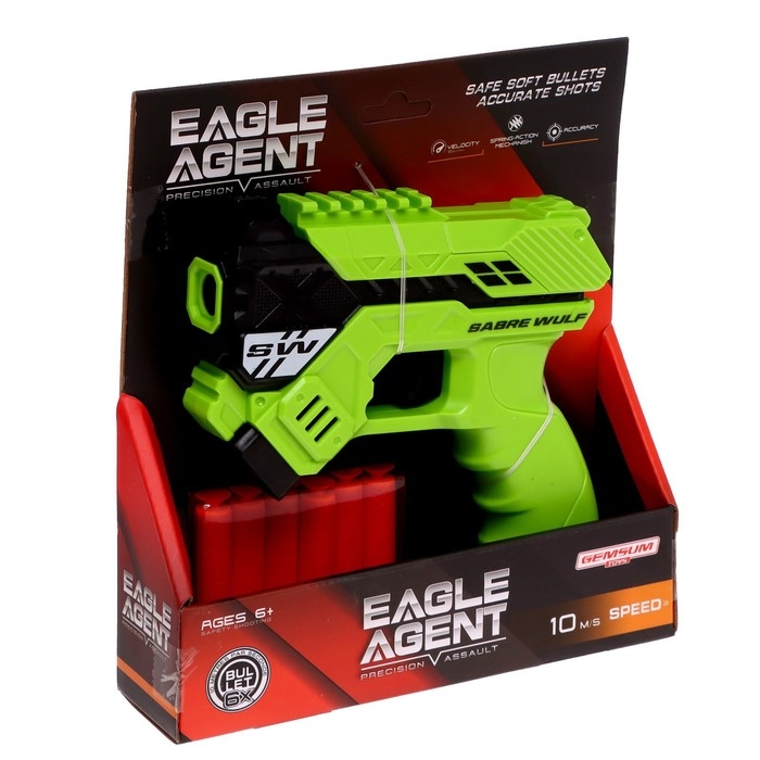 Бластер «Агент», стреляет мягкими пулями, цвета МИКС Бластер «Агент», стреляет мягкими пулями, цвета МИКС