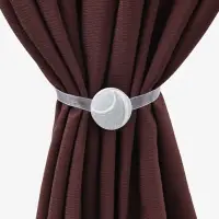 Подхват для штор &laquo;Месяц&raquo;, d=4 см, цвет серебряный/белый