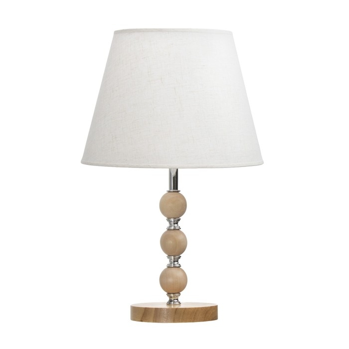 Настольная лампа Настольная лампа "Апали" E27 40Вт светлое дерево 25х25х39 см RISALUX