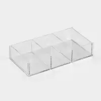 Подставка для презентации, 3 ячейки, 20.3&times;10.2&times;3.8 см, оргстекло 2 мм