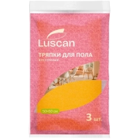 Тряпка для пола Luscan универсальная вискоза 120 г/м2, 50х60 см, 3 шт/уп