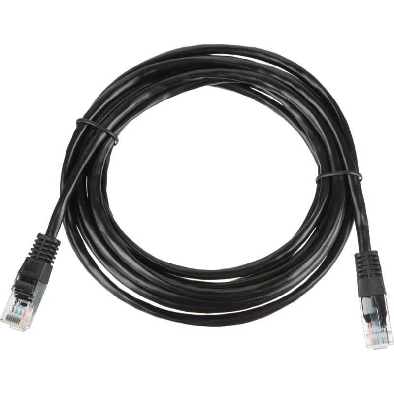 Патч-корд BigTech OPCC010 UTP CCA кат.5e/3м/литой/многожильный (черный)