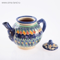 Чайник Риштанская Керамика "Узоры", 1000 мл, микс