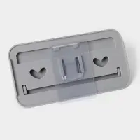 Держатель для ванных и кухонных принадлежностей, 17&times;7&times;11 см, серый