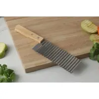 Нож для фигурной резки Доляна, 27&times;6 см, нержавеющая сталь, бежевый