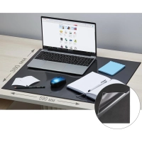 Коврик на стол Attache 38х59см черный с прозрачным листом