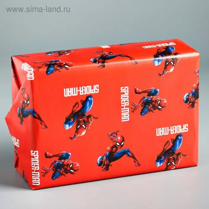 Бумага упаковочная 60х90 см, Человек-паук