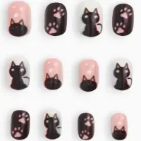 Детские накладные ногти Meow, 12 шт.