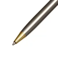Ручка подарочная Calligrata. New, шариковая, поворотная, в футляре кожзам, корпус серебристый с золотым
