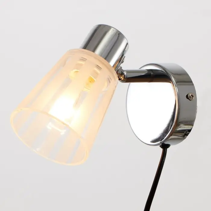 Бра с проводом 59391/1 E14 40 Вт хром 15&times;11&times;15 см