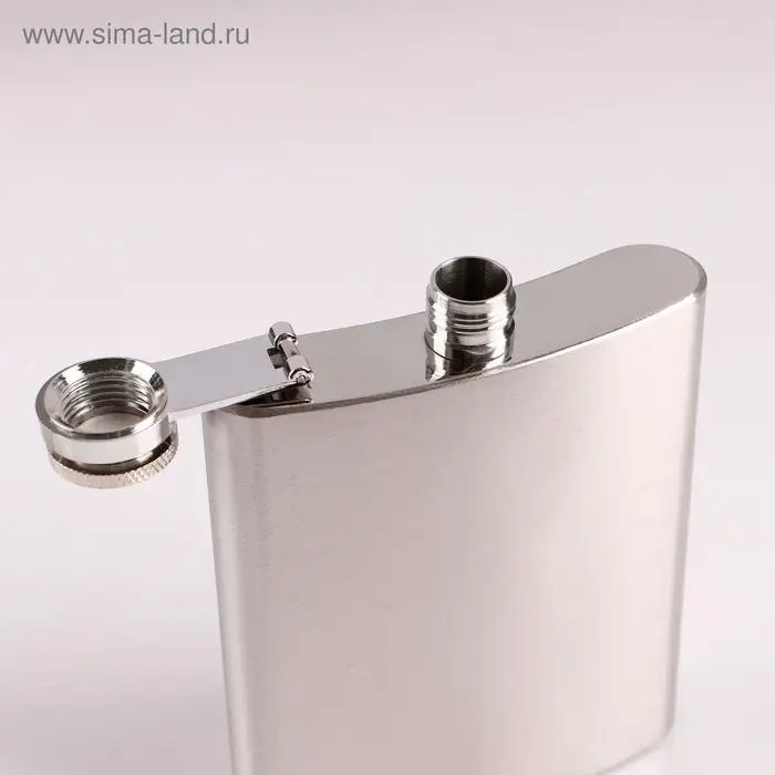 Фляжка Мастер К &laquo;Майор&raquo;, 210 мл, в чехле, подарочная, армейская, 7 oz, нержавеющая сталь, зелёная