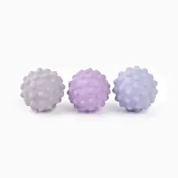 Игрушка пищащая "Мячик" для собак, 6,5 см, серая МИКС