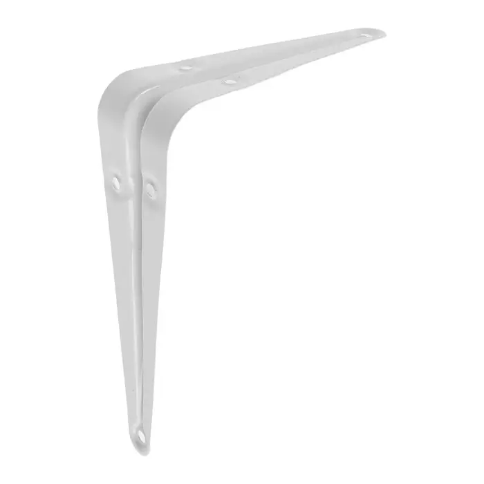 Кронштейн ТУНДРА, 125×100×0.8 мм, белый