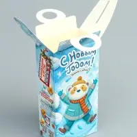Подарочная новогодняя коробка «Снежные игры» , сюрприз 11×6×21 см