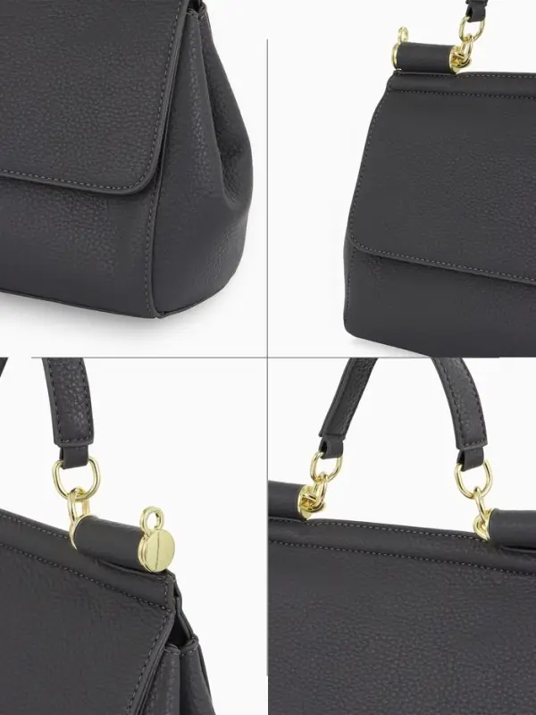 Сумка женская мессенджер TEXTURA на магните, 25&times;9&times;17 см, серая